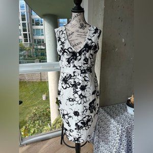 Guilty floral and cream dress, size large.